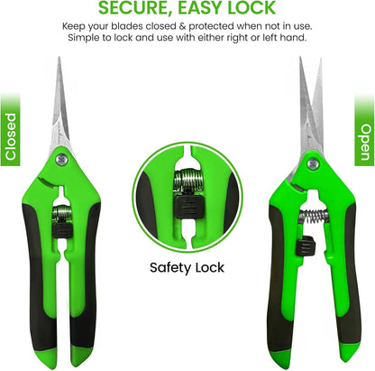 GARDEN GURU Razor Sharp Snip – Professional Garden Pruning Shears Trimmers Scissors – Super Sharp