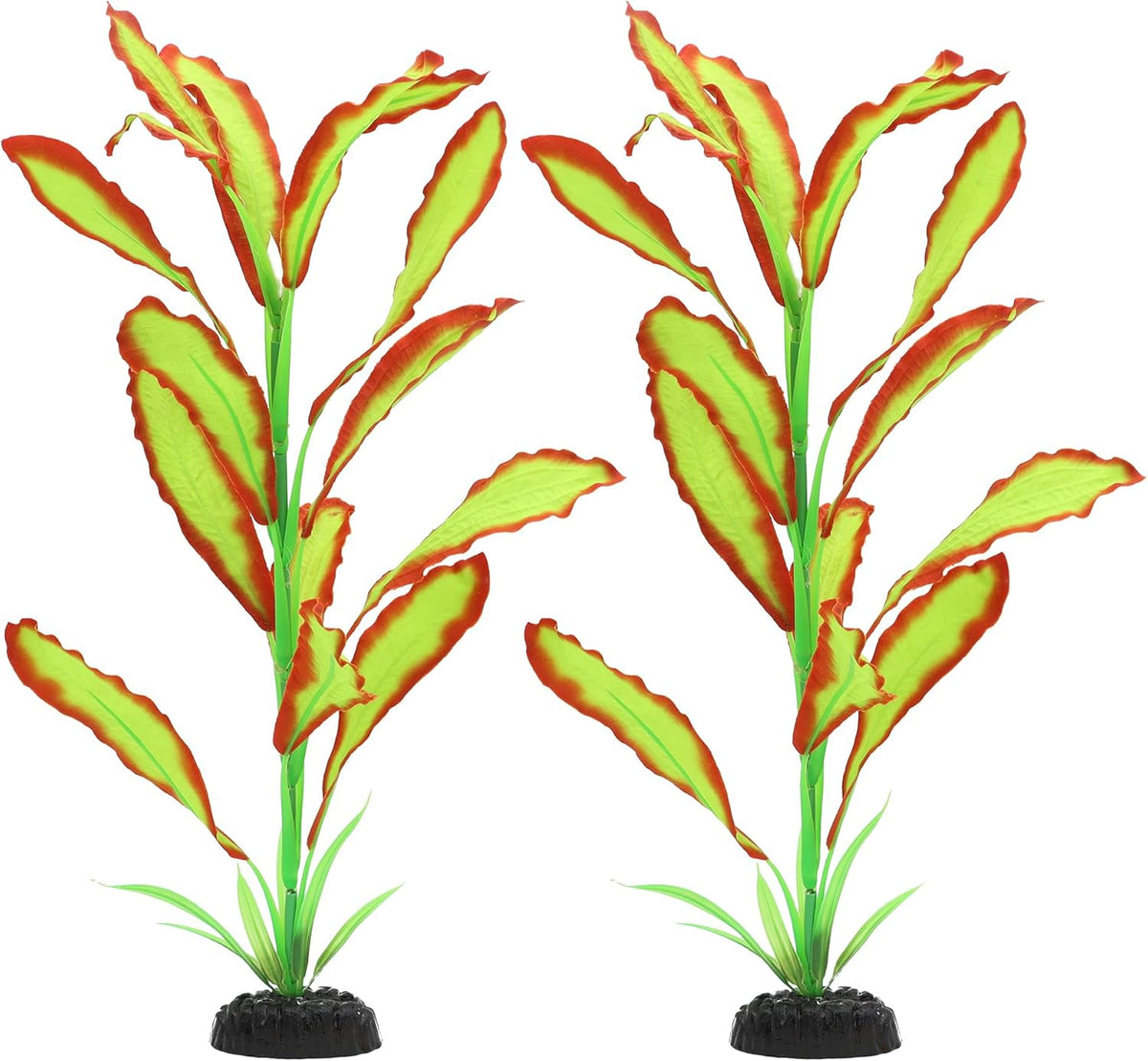 ALEGI Silk Aquarium Plants, 16 Inch Artificial Silk Plants Decorations for Fish Tank,Aquarium Décor