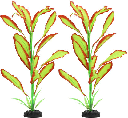 ALEGI Silk Aquarium Plants, 16 Inch Artificial Silk Plants Decorations for Fish Tank,Aquarium Décor