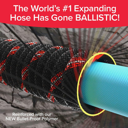 Pocket Hose Ballistic 50 FT Expandable Garden Hose, No-Kink, As Seen on TV