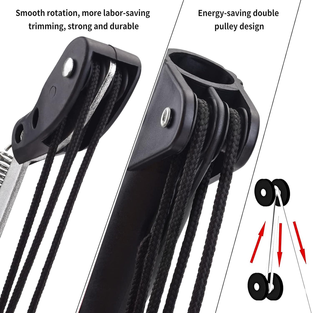 BAYTORY Extendable Tree Pruner Saw Head Without Pole, High-Altitude Branches Trimmer Pruning