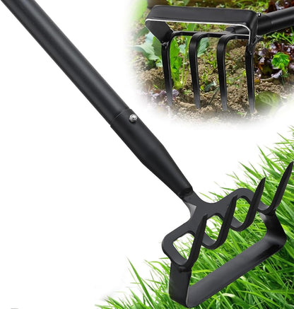Upgraded Hula Hoe and Garden Hoe, Stirrup Hoe with Adjustable Handle for Weeding Digger loosening