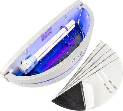 Awoco LED 5W 100V-240V Wall Mount Sconce Sticky Fly Trap Lamp XL 78” Extra Long Power Cord for