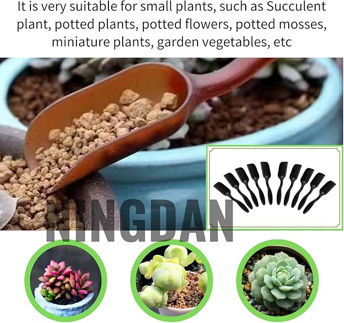 10Pcs Mini Shovel,Plastic Mini Gardening Shovel Spoons Soil Scoops,Cultivation Digging