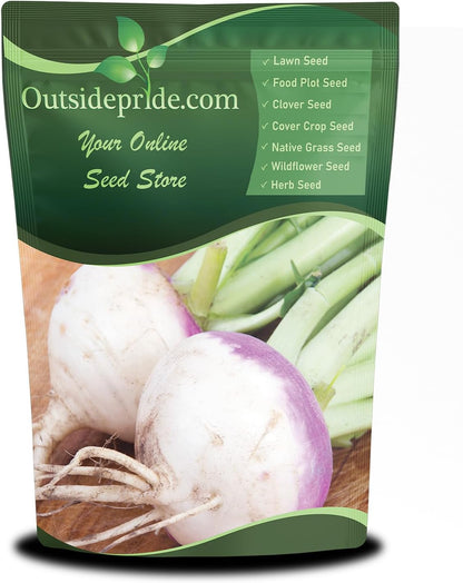 Outsidepride Purple Top Turnip Seeds - 50 Lbs High-Yield, High Protein Turnip Seed, Ideal Cover