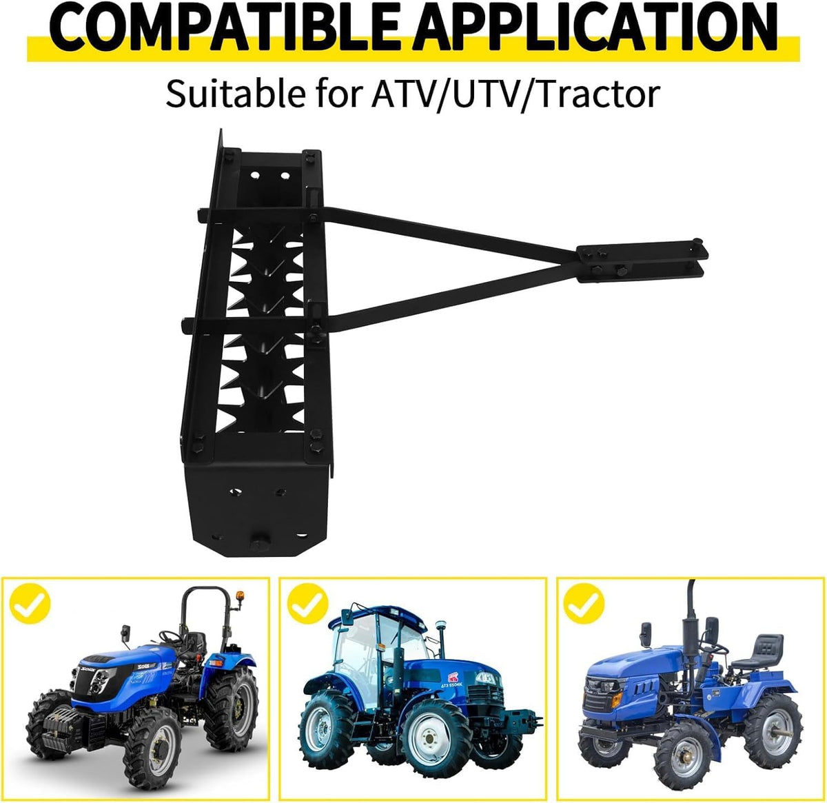 Tow Behind Lawn Aerator, 32" Heavy-Duty Core Aerator Tool, Manual Lawn Aerator, Plug Aerator with