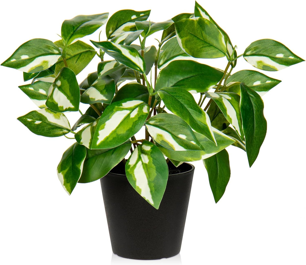 Artificial Plants Indoor Small Fake Plants in Pots Faux Pothos N‘ Joy Potted Plant Fake Indoor