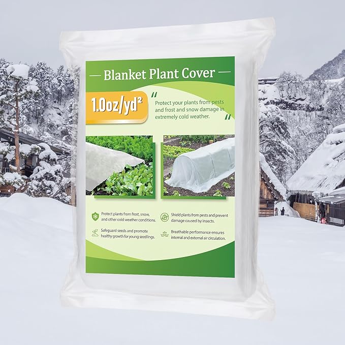 Alphatool Plant Covers Freeze Protection - 10 ft x 12 ft Frost Cloths Blankets for Outdoor Plants