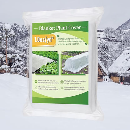 Alphatool Plant Covers Freeze Protection - 10 ft x 12 ft Frost Cloths Blankets for Outdoor Plants