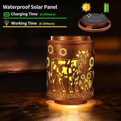 Solar Lanterns Garden Decor Birthday Gifts for Women Mon Grandma Metal Hanging Solar Lights