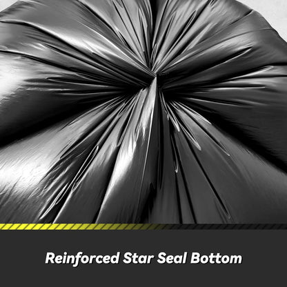 100 Count 17 Micron Extra Heavy Duty 4 Gallon Trash Bags, Sturdy & Tear-Resistant Small Trash Bags