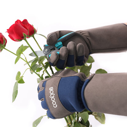 COOLJOB Thorn Proof Rose Pruning Garden Gloves for Men, Long Sleeve Padded Yard Work for Bush