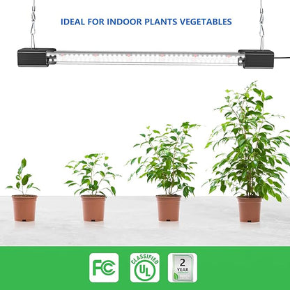 LED Grow Lights 16W Full Spectrum Integrated Growing Lamp Lighting Fixtures with High PPFD for