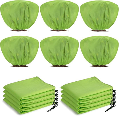 6 Pcs Winter Plant Covers Freeze Protection 39.4x23.6 Inch Horizontal Shrub Tree Rose Plant