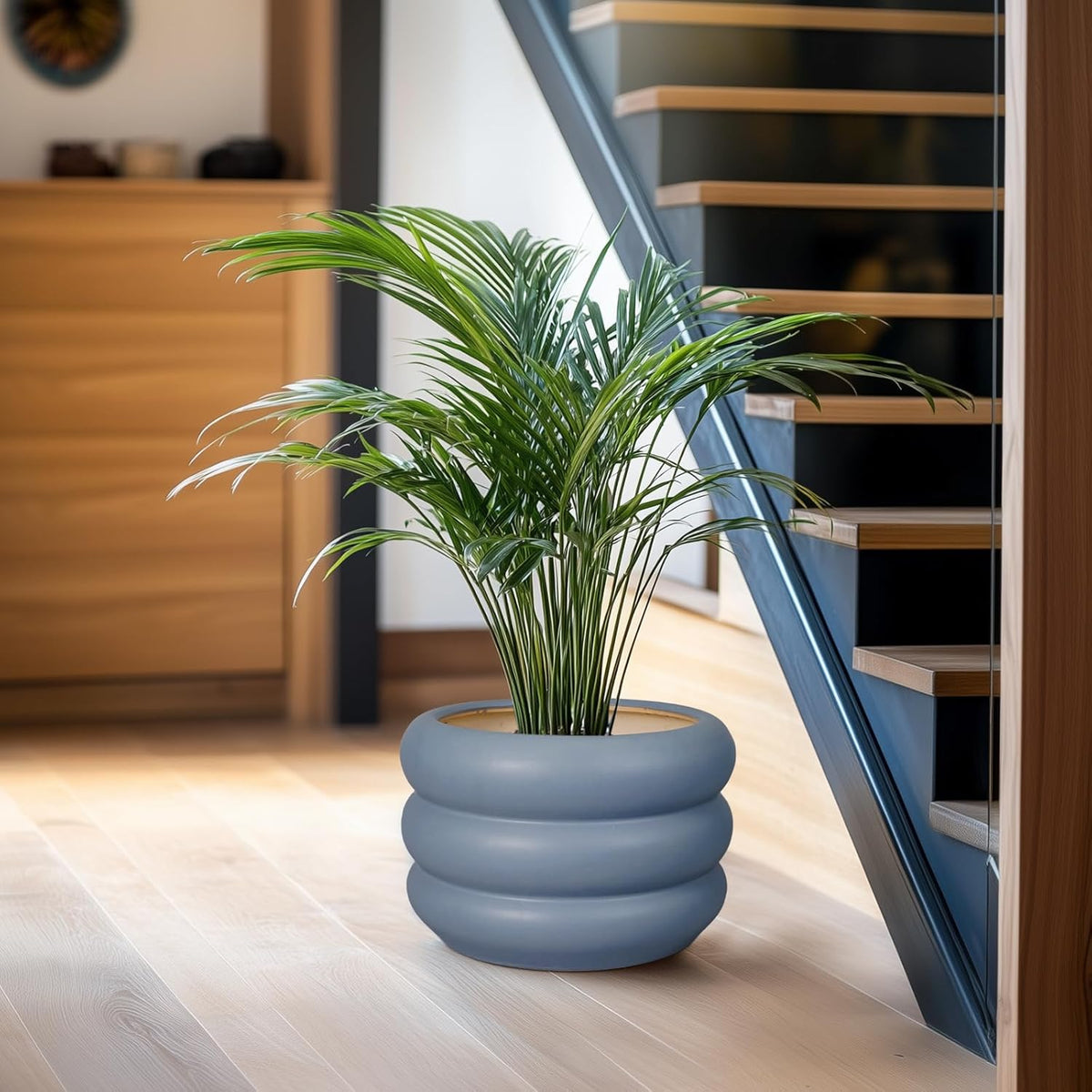 SQOWL 10 Inch Plant Pot Indoor - Ceramic Plant Pot with Drainage Hole Large Outdoor Planter Unique