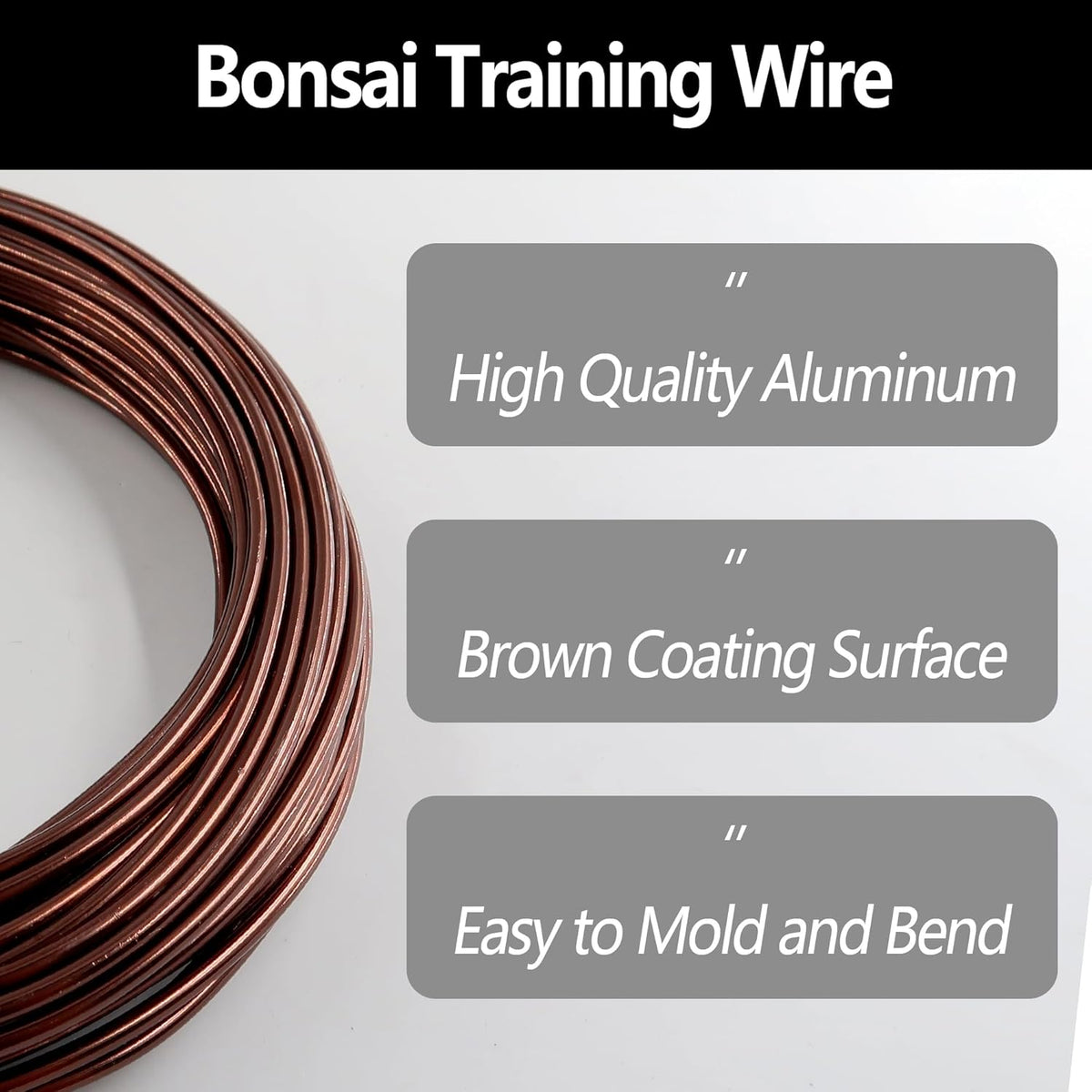 2 Rolls 2mm Bonsai Training Wire, Aluminum Training Wire for Holding Bonsai Branches Small Trunks
