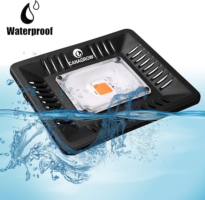 Full Spectrum LED Grow Lights for Indoor Plants, CANAGROW Waterproof COB Outdoor Grow Light, Plant
