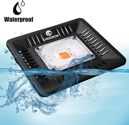 Full Spectrum LED Grow Lights for Indoor Plants, CANAGROW Waterproof COB Outdoor Grow Light, Plant