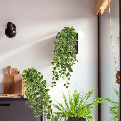 Hollyone 2pcs Artificial Hanging Plants 35.4" Fake Ivy Vine Faux Ivy Leaves Fire and UV Resistant