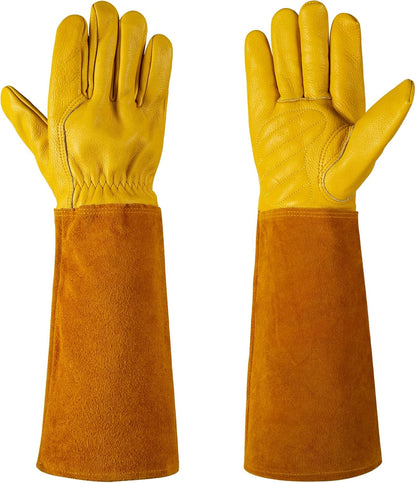 Acdyion Gardening Gloves for Women/Men Rose Pruning Thorn & Cut Proof Long Forearm Protection