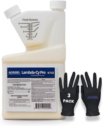 Lambda-Cy Pro 9.7 CS Insect/Pest Control Safe for Poultry Houses, Residential & Commercial