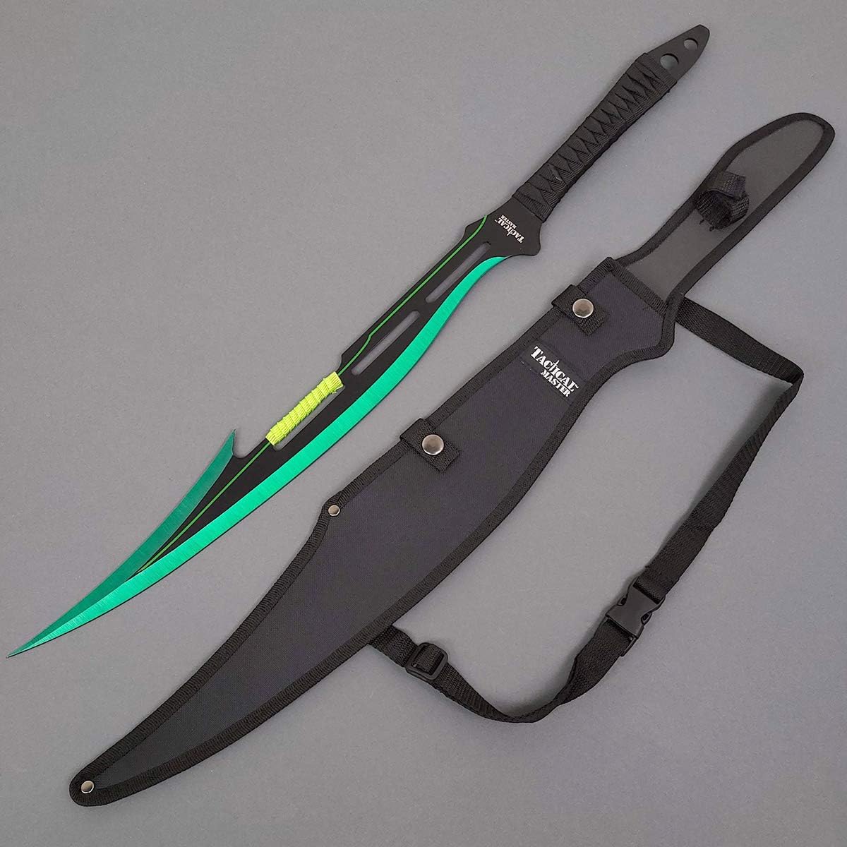 27" Fantasy Machete. Fixed Blade Knife. 440 Stainless Steel Blade. For Collection, Gift, Camping