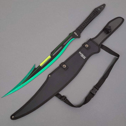 27" Fantasy Machete. Fixed Blade Knife. 440 Stainless Steel Blade. For Collection, Gift, Camping
