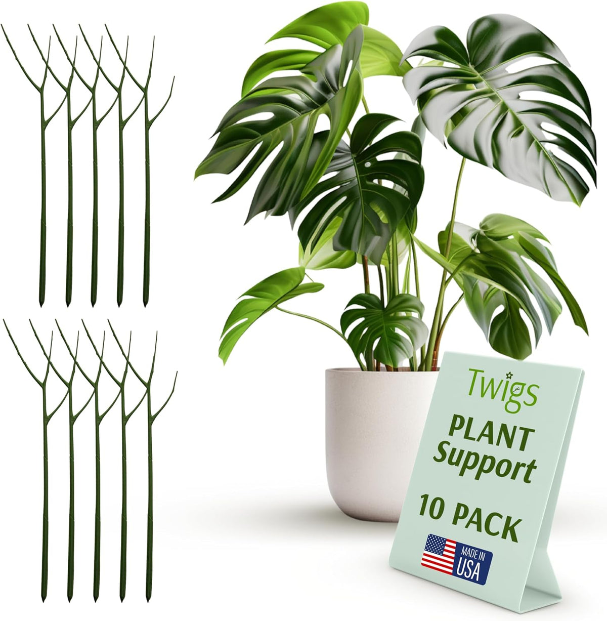 Plant Support Stakes, Stem Holder Structures for Indoor & Outdoor Use, Garden Accessories for