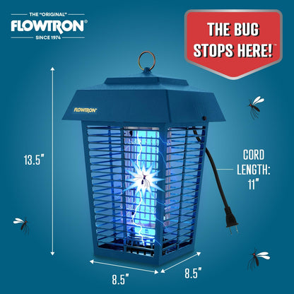 Flowtron Bug Zapper, 1 Acre of Outdoor Coverage with Powerful 40W Bulb & 5600V Instant Killing