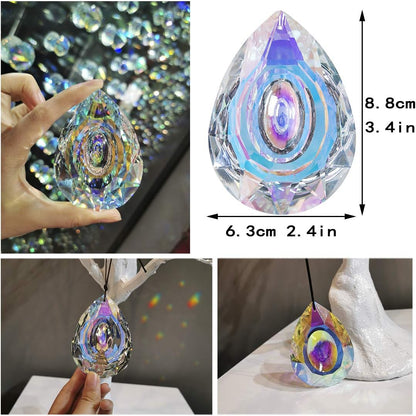 H&D HYALINE & DORA 89mm/3.5in Hanging Chandelier Crystals Prisms for Window Suncatchers Chandelier