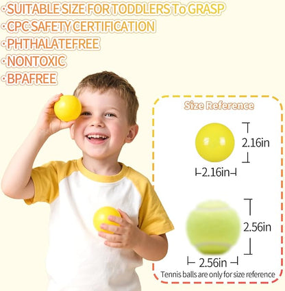 Ball Pit Balls for Kids, Plastic Refill 2.2 Inch Balls, 100 Pack, Bright Colors, Phthalate and BPA