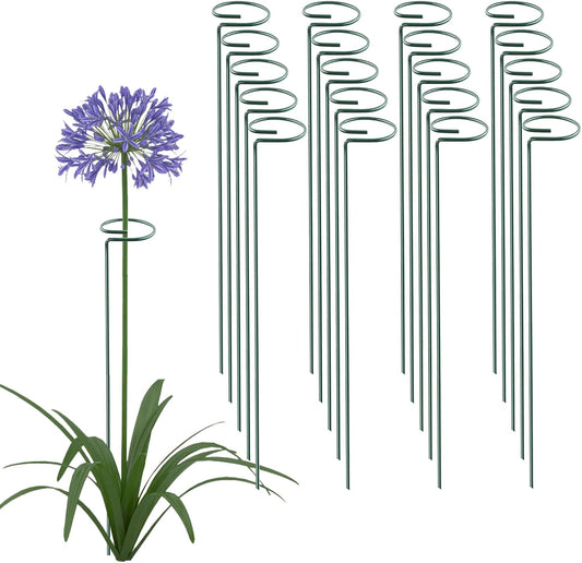 18 Inch 20 Packs Plant Support Stake Garden Single stemmed Plant Support Hoops Plant Prop for