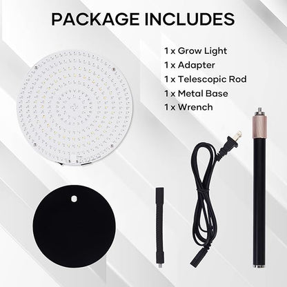 Desk Grow Light, 288 LEDs Red Blue White Full Spectrum Plant Light for Indoor Plants,3490 Lumen