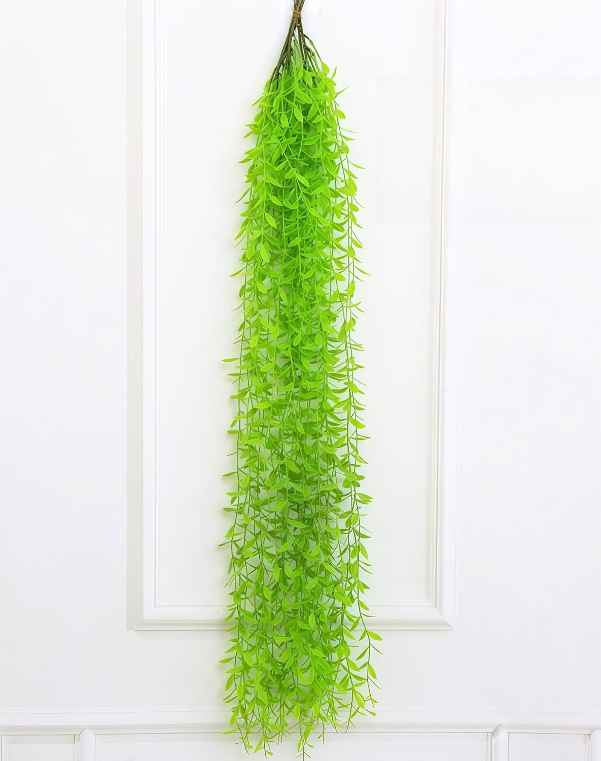 5 Pack Artificial Hanging Willow Vine (3.3ft) - Fake Greenery Plants for Indoor/Outdoor Decor