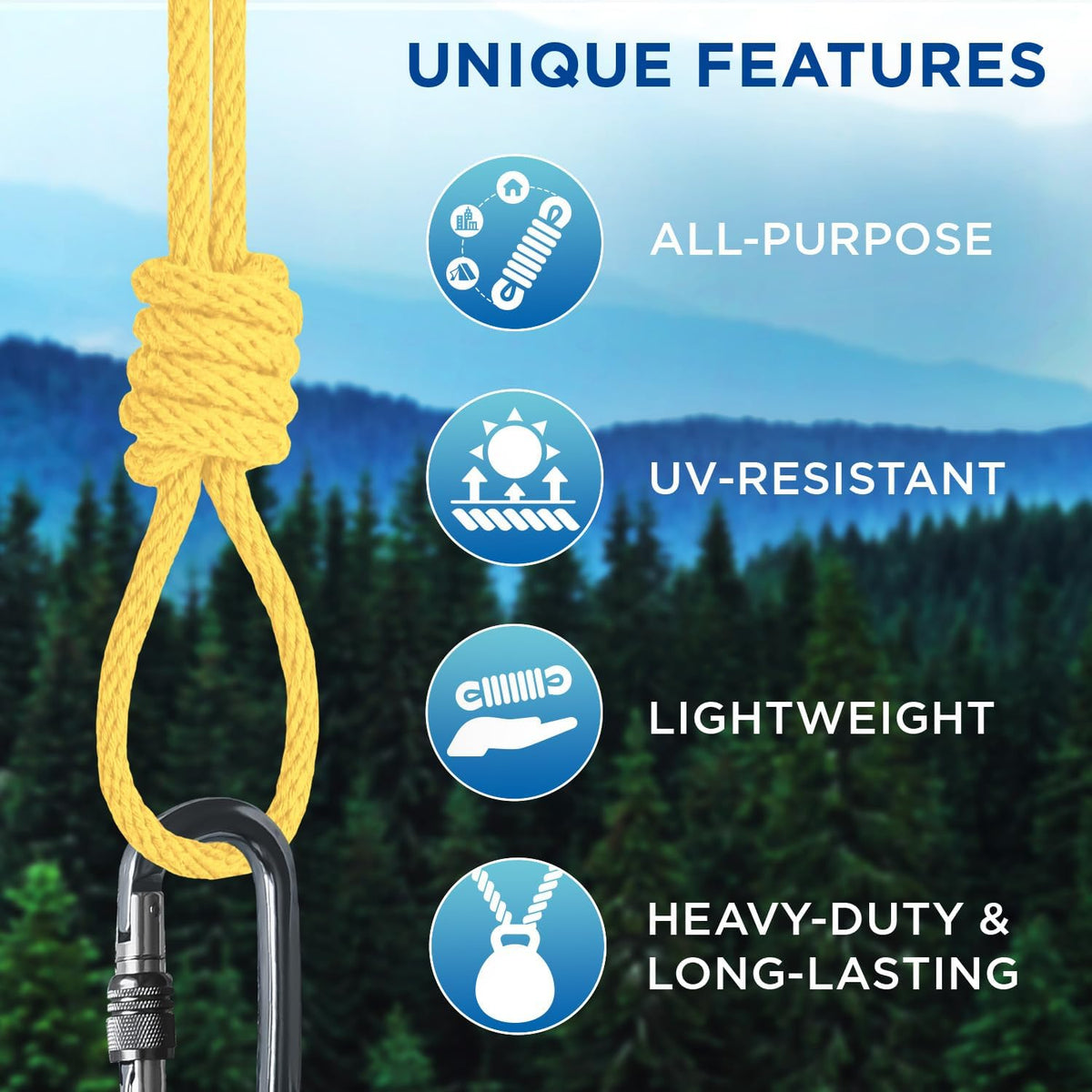 TECEUM Cotton Rope 3/16” (5 mm) – 100 FT – Strong All-Purpose Braided Rope – Natural Cotton – for