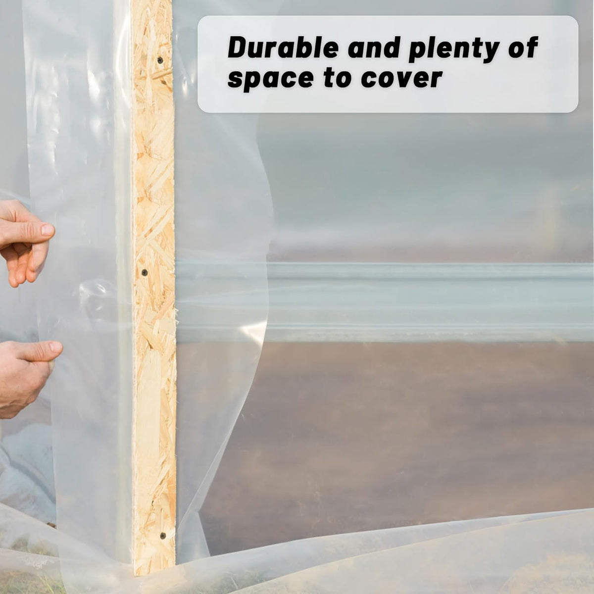 6 Mil Clear Greenhouse Plastic Sheeting,Transparent Plastic Film for Greenhouse, UV Resistant