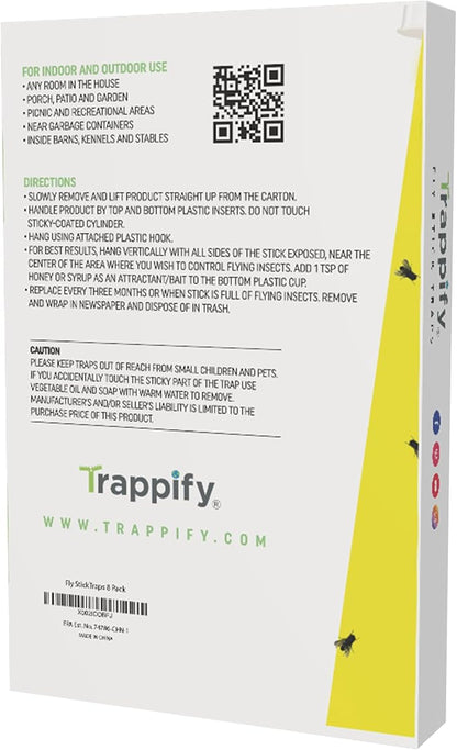 Trappify Hanging Fly Traps Outdoor: Fruit Fly Traps for Indoors | Gnat Trap | Gnat Traps for House