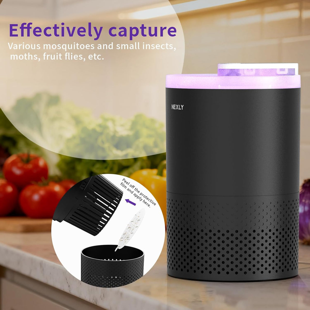 NEXLY MK029 Bug Zapper Trap Indoor Mosquito Zapper Mosquito Killer Fly Traps Flying Insects Zappers