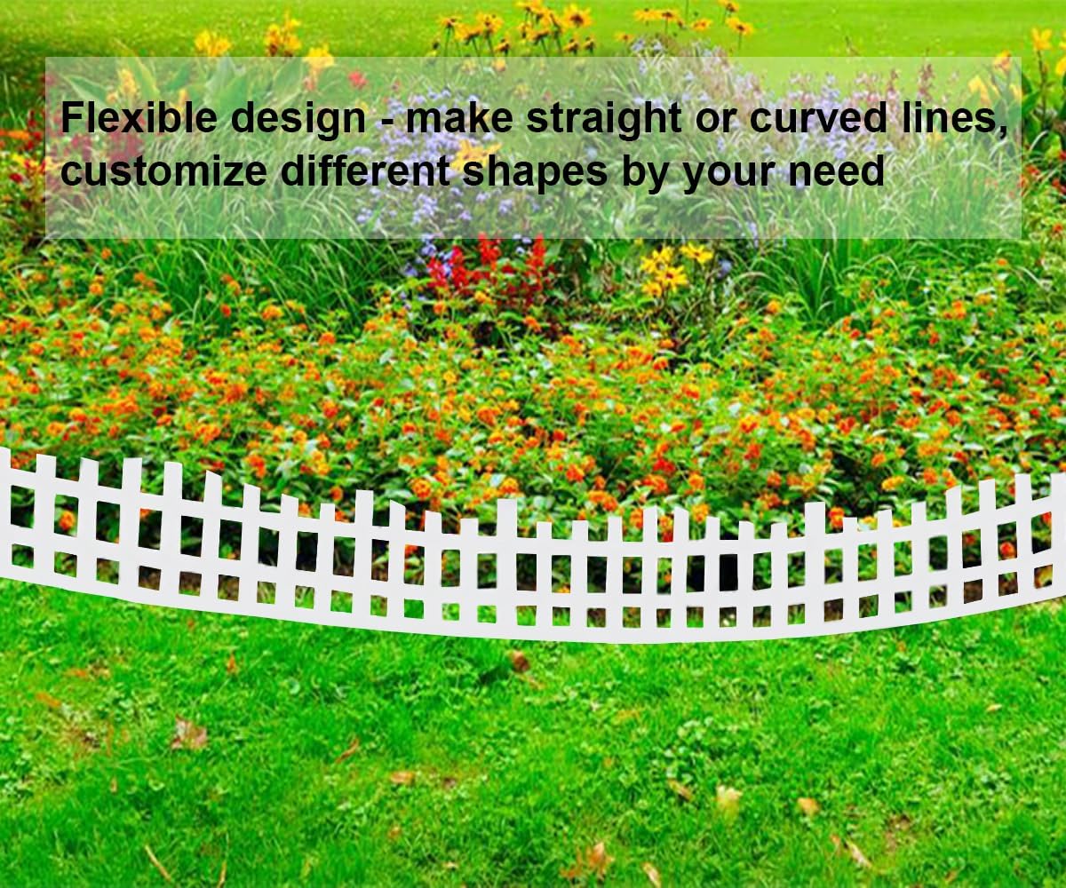 Garden Edging 33FT, Landscape Edging Borders [Extra Tall 4.9IN ] Flexible Lawn Edging Kit with