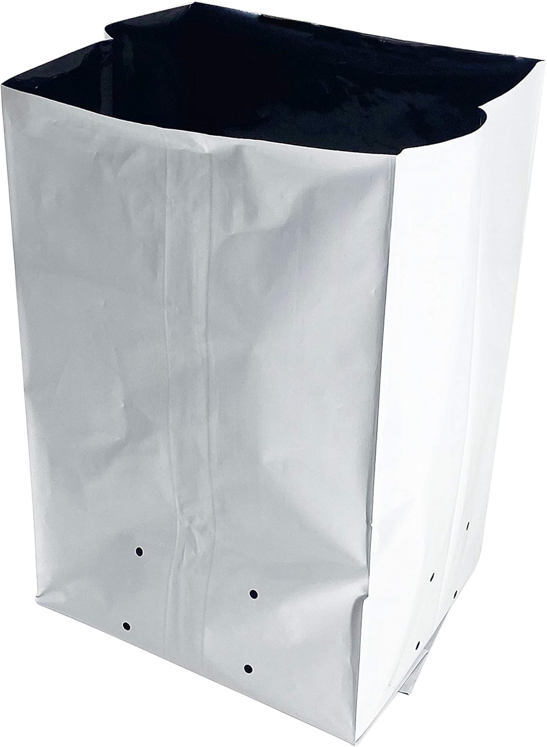 Poly Grow Bag Planters 3 Gallon Grow Bag, 50 Pack Panda Film, Black and White