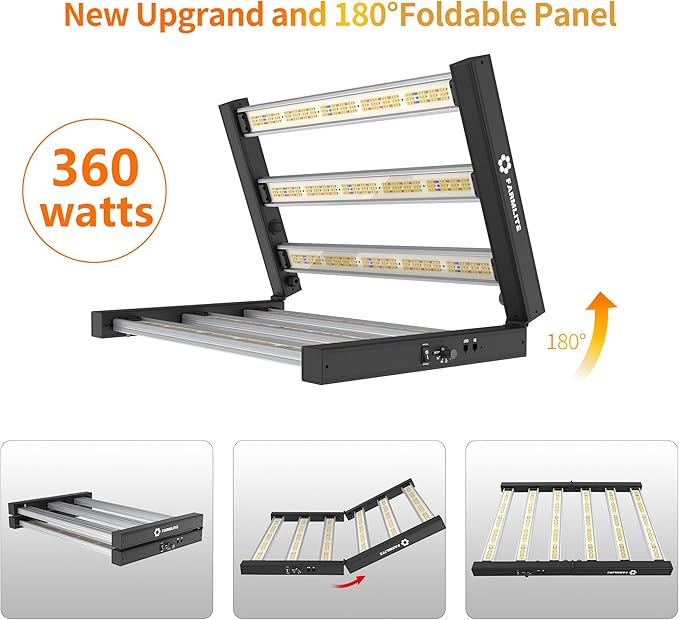 Grow Light FARMLITE LED Grow Lights for Indoor Plants Full Spectrum Growing Light Plant Hanging