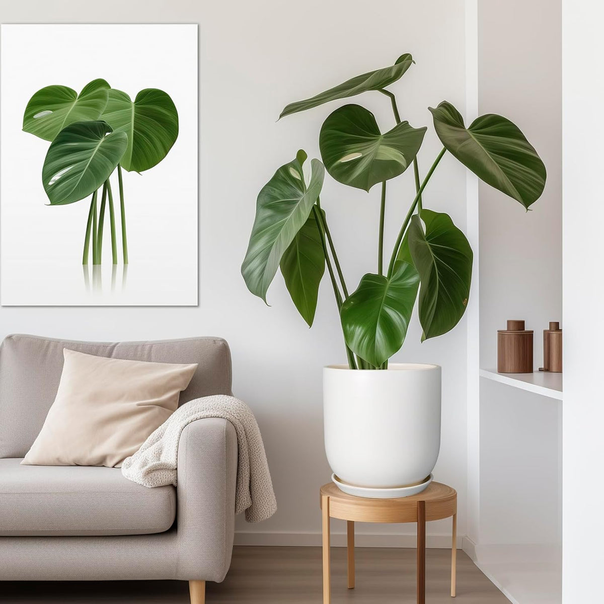 Plant Pot 12 inch - Ceramic Pot for Plants Indoor Outdoor Large Planter Pot with Drainage Hole and