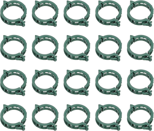 MECCANIXITY 300 Pcs Garden Plant Clips Fixing Clips Green 30mm Adjusting Plant Lever Loop Clips for
