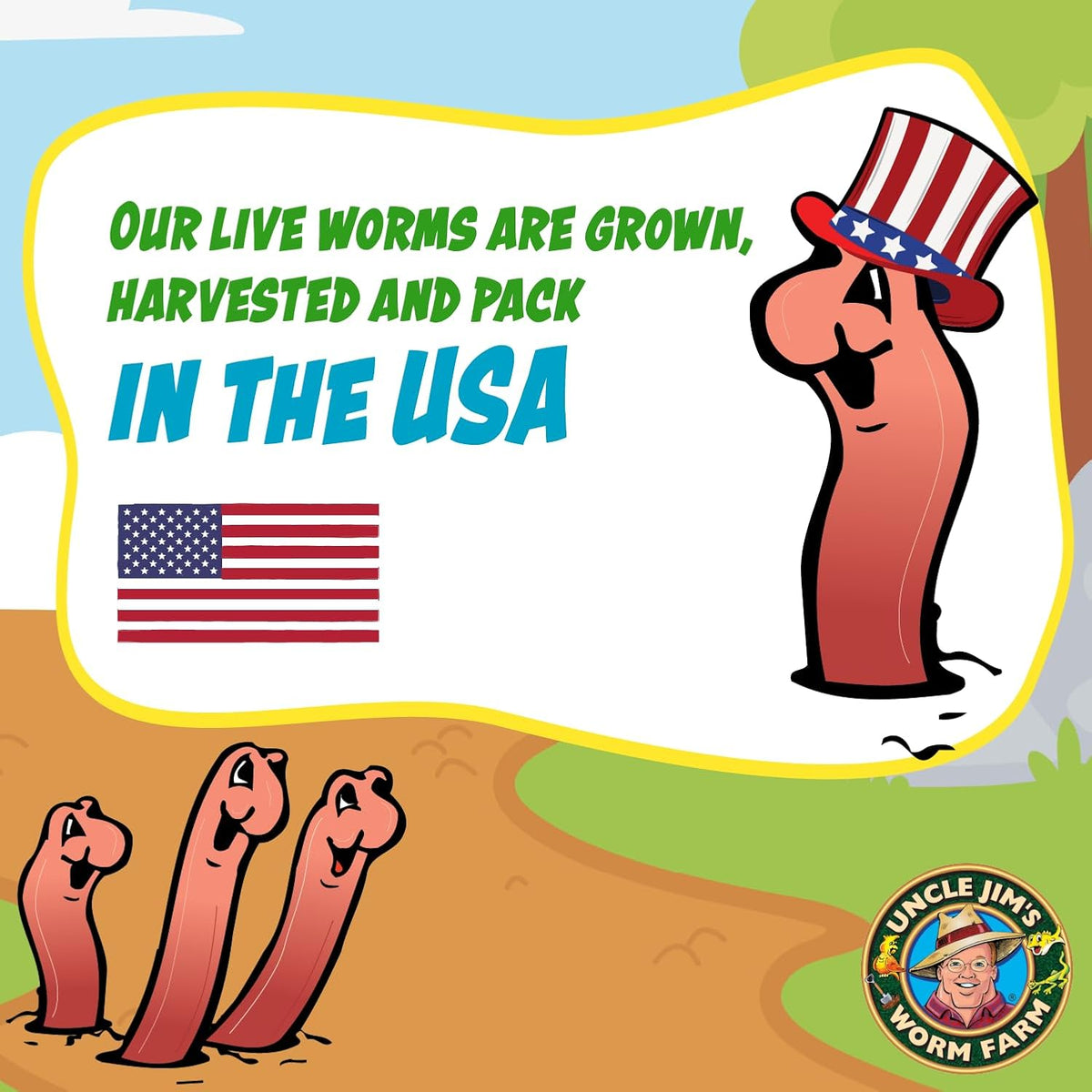 Uncle Jim's Worm Farm 1000 Count Red Wiggler Composting Worms Mix for Garden Soil or Fishing | Pack