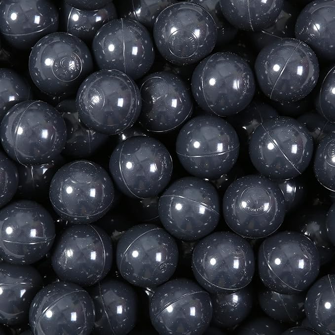 Ball Pit Balls for Kids, Plastic Refill 2.2 Inch Balls, 100 Pack, Bright Colors, Phthalate and BPA