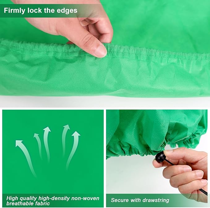 NNG 2PCS 9.7ft Dia. Round Winter Plant Covers Reusable Tree Freeze Protection with Drawstring
