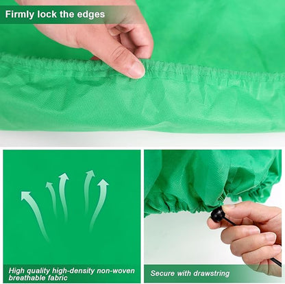 NNG 2PCS 9.7ft Dia. Round Winter Plant Covers Reusable Tree Freeze Protection with Drawstring