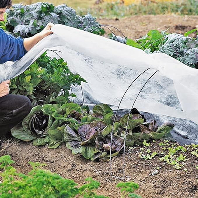 Plant Covers Freeze Protection, Antifrost Cover 7ft×10ft Reusable Rectangle Frost Protection