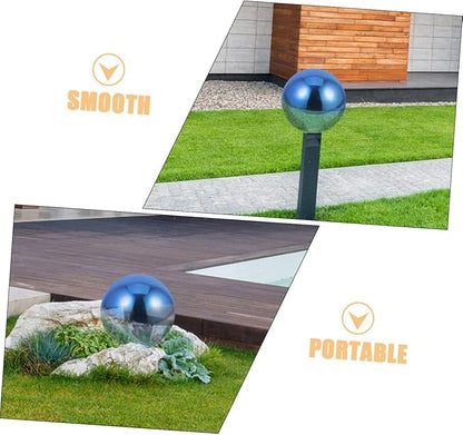 Garden Gazing Ball Reflective Surface Polished Decorative Ball for Lawn Statue 12 Inches for