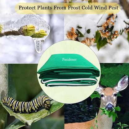 Plant Covers Freeze Protection 2 Packs 90"X75" 2.2oz Tree Covers Frost Plant Covers Freeze Cloth